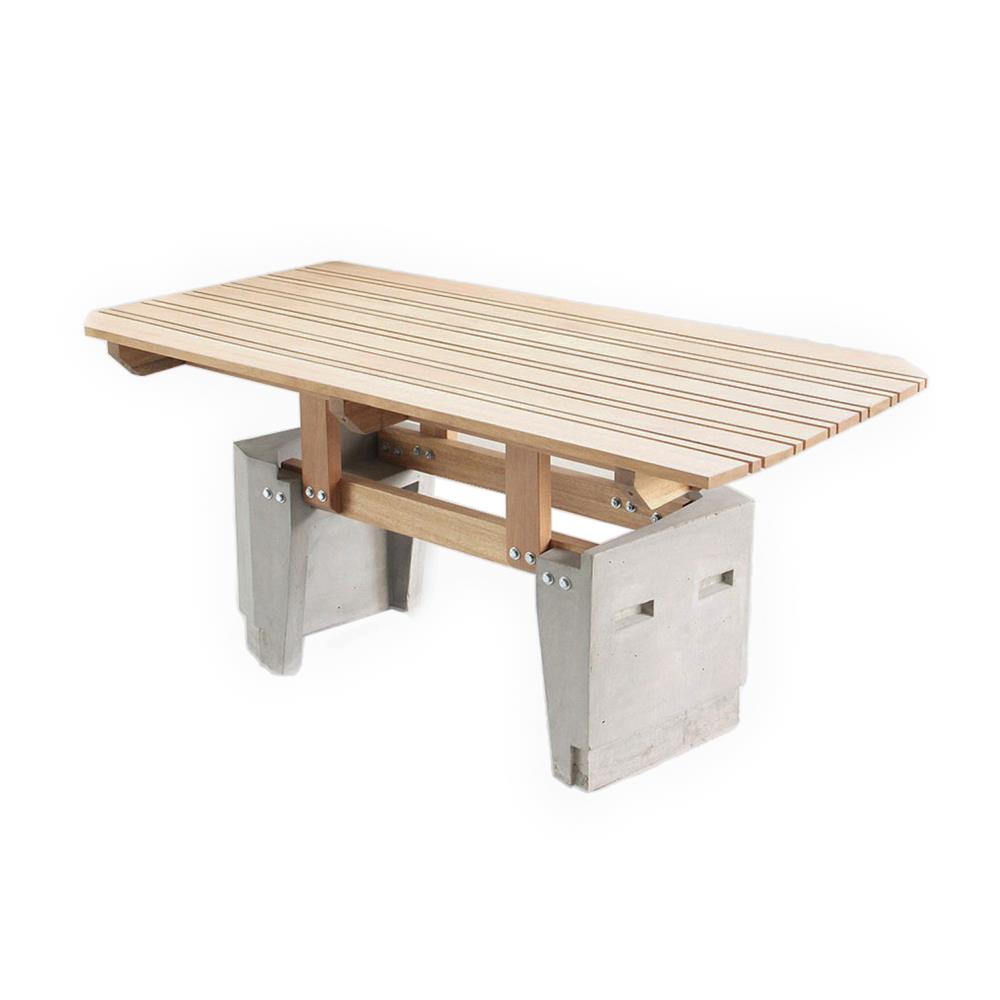 โต๊ะสนาม BUA DESIGN BUA STONE1.5 TABLE ECO WOOD 150 ซม. สีไม้ธรรมชาติ