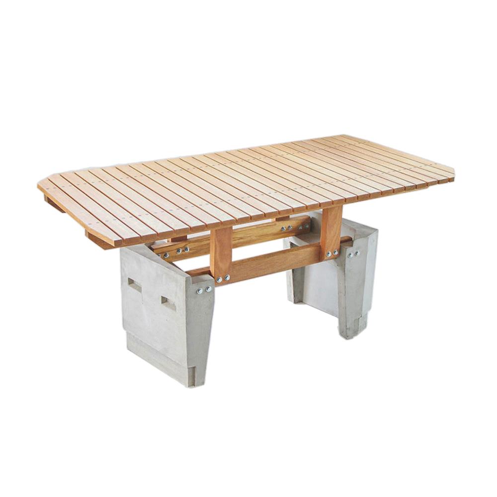 โต๊ะสนาม BUA DESIGN BUA STONE1.0 TABLE ECO WOOD 150 ซม. สีไม้ธรรมชาติ