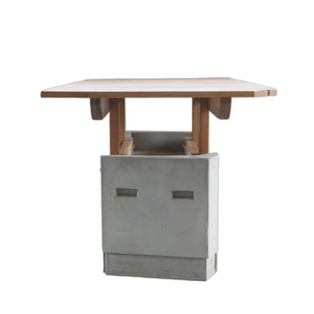 โต๊ะสนาม BUA DESIGN BUA STONE1.0 TABLE ECO WOOD 150 ซม. สีไม้ธรรมชาติ_3