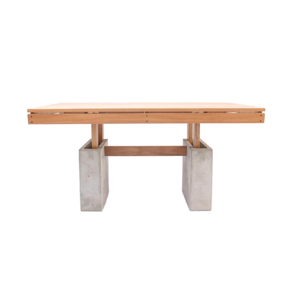 โต๊ะสนาม BUA DESIGN BUA STONE BLOOM TABLE ECO WOOD 150 ซม. สีไม้ธรรมชาติ