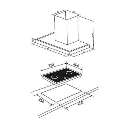 เตาฝัง+เครื่องดูดควัน LINEA S72 2G+LDH 90_4