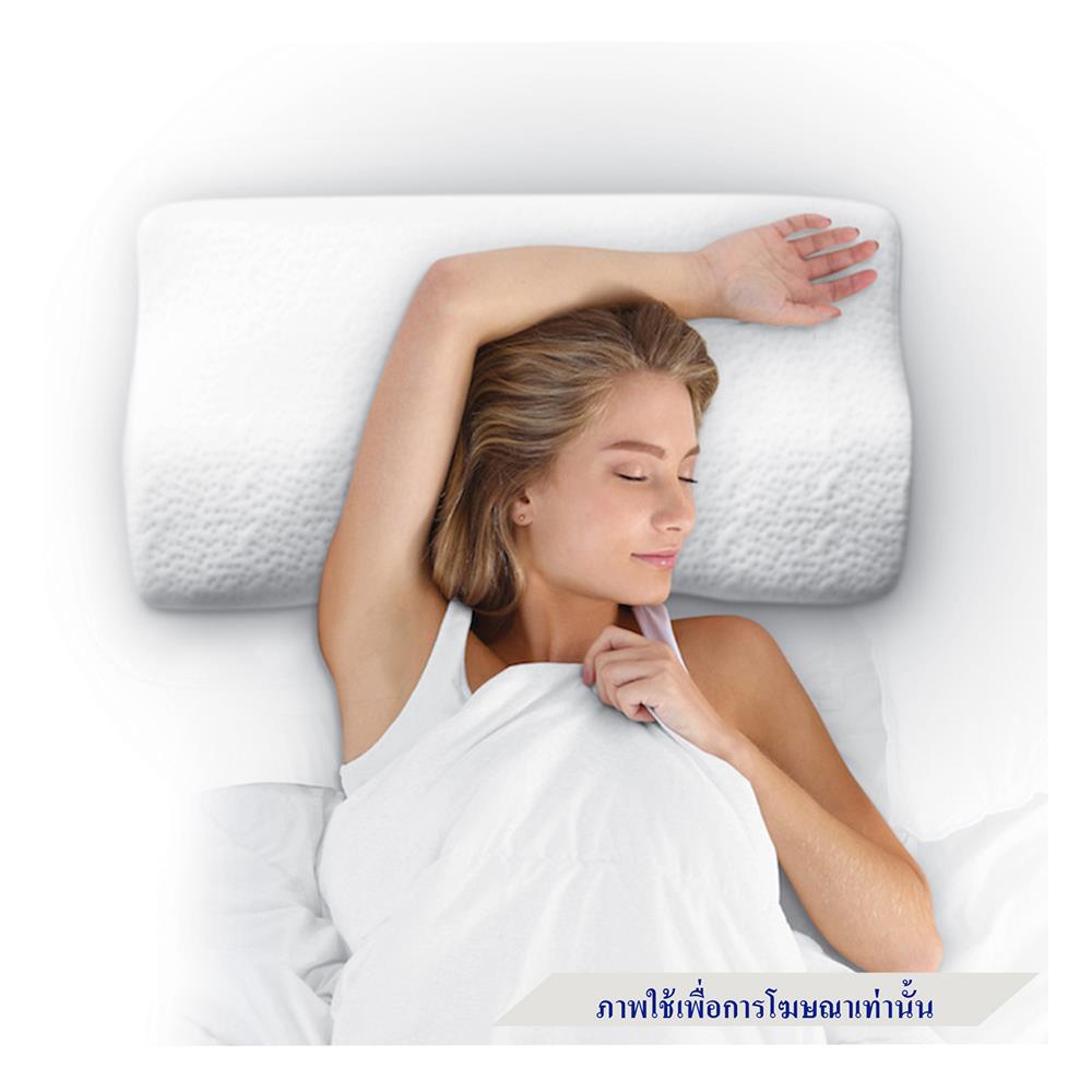 หมอนสุขภาพ MEMORY FOAM LOCKNLOCK HLW111 สีขาว