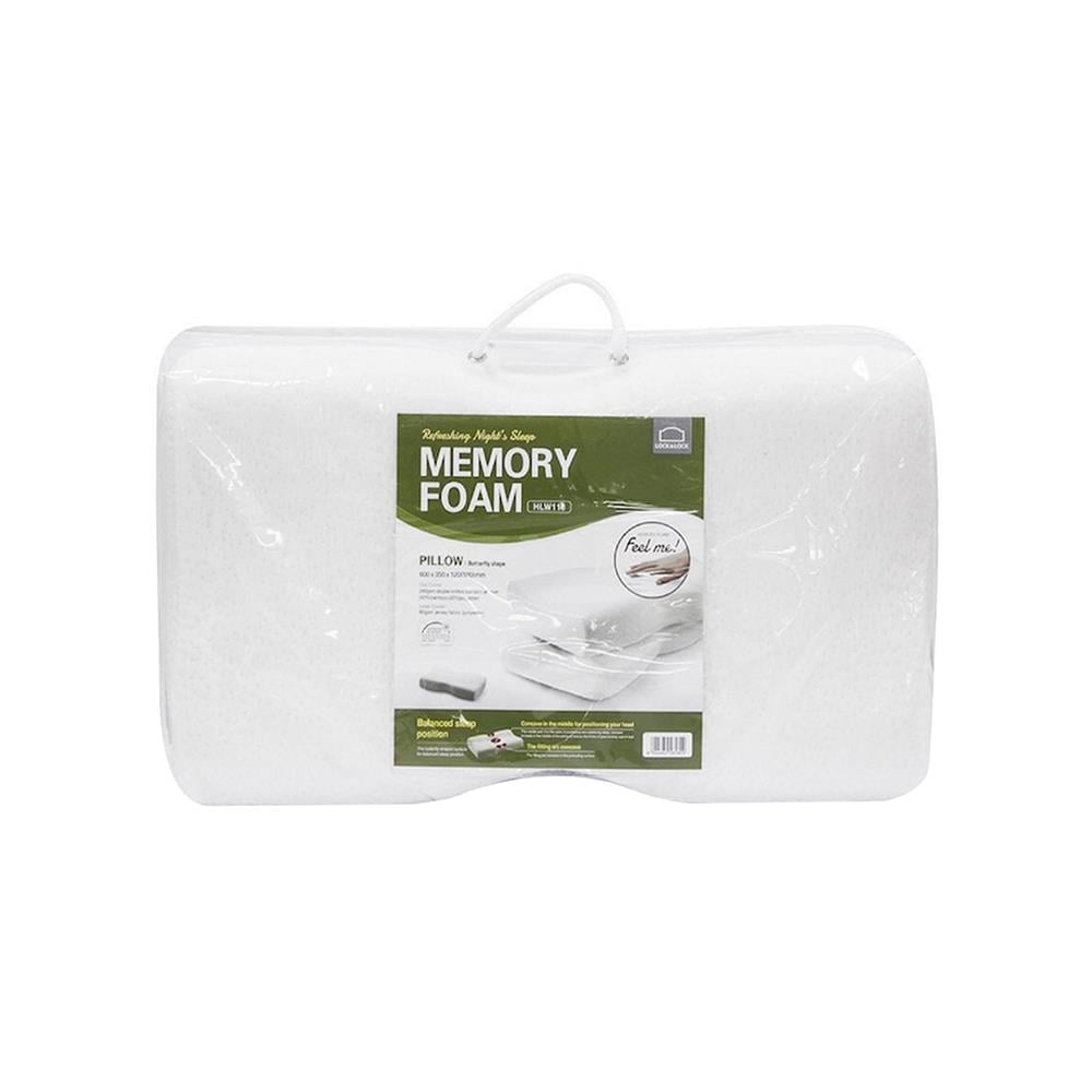 หมอนสุขภาพ MEMORY FOAM LOCKNLOCK HLW113 สีขาว