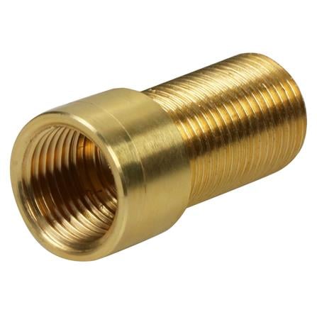 ข้อต่อหกเหลี่ยมทองเหลือง CITY 1/2 นิ้ว x 50 มม. สีบรอนซ์เงิน_1