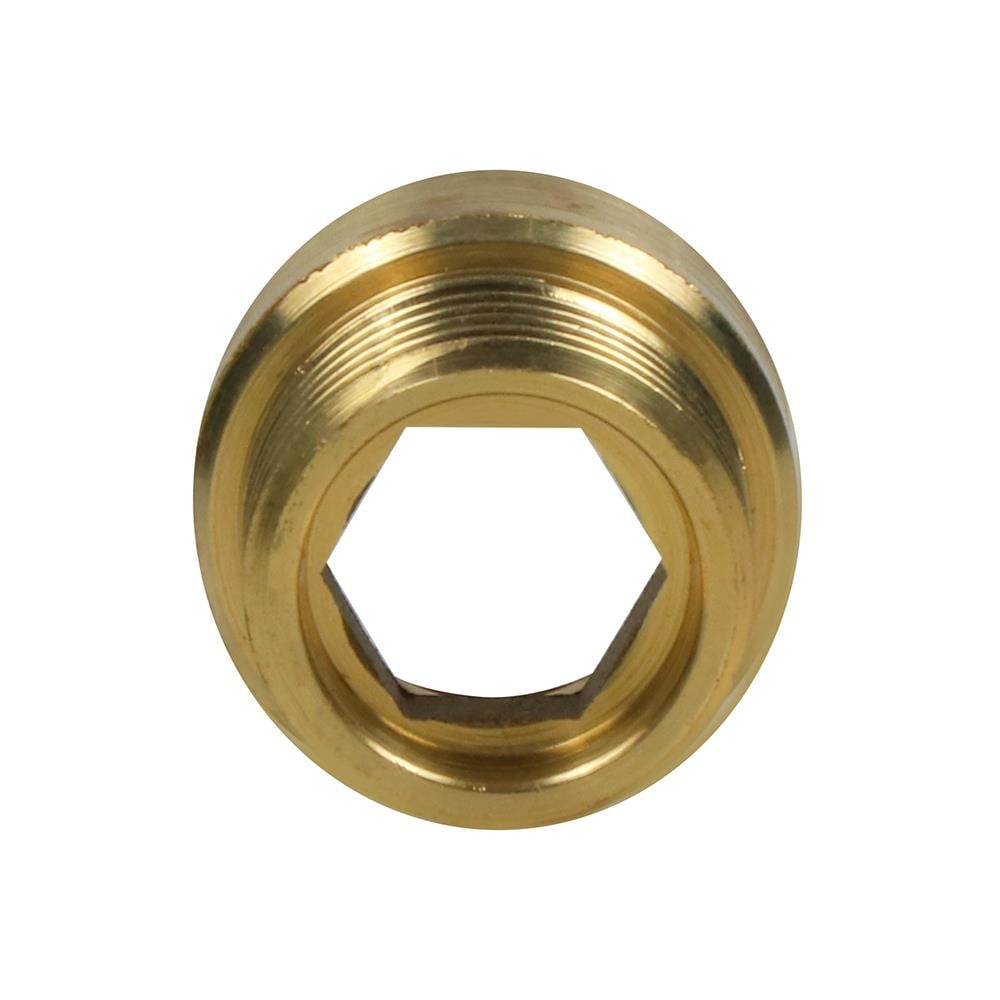 ข้อต่อหกเหลี่ยมในทองเหลือง CITY 1/2 นิ้ว x 10 มม. สีบรอนซ์เงิน