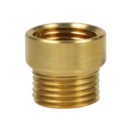 ข้อต่อหกเหลี่ยมในทองเหลือง CITY 1/2 นิ้ว x 10 มม. สีบรอนซ์เงิน_0