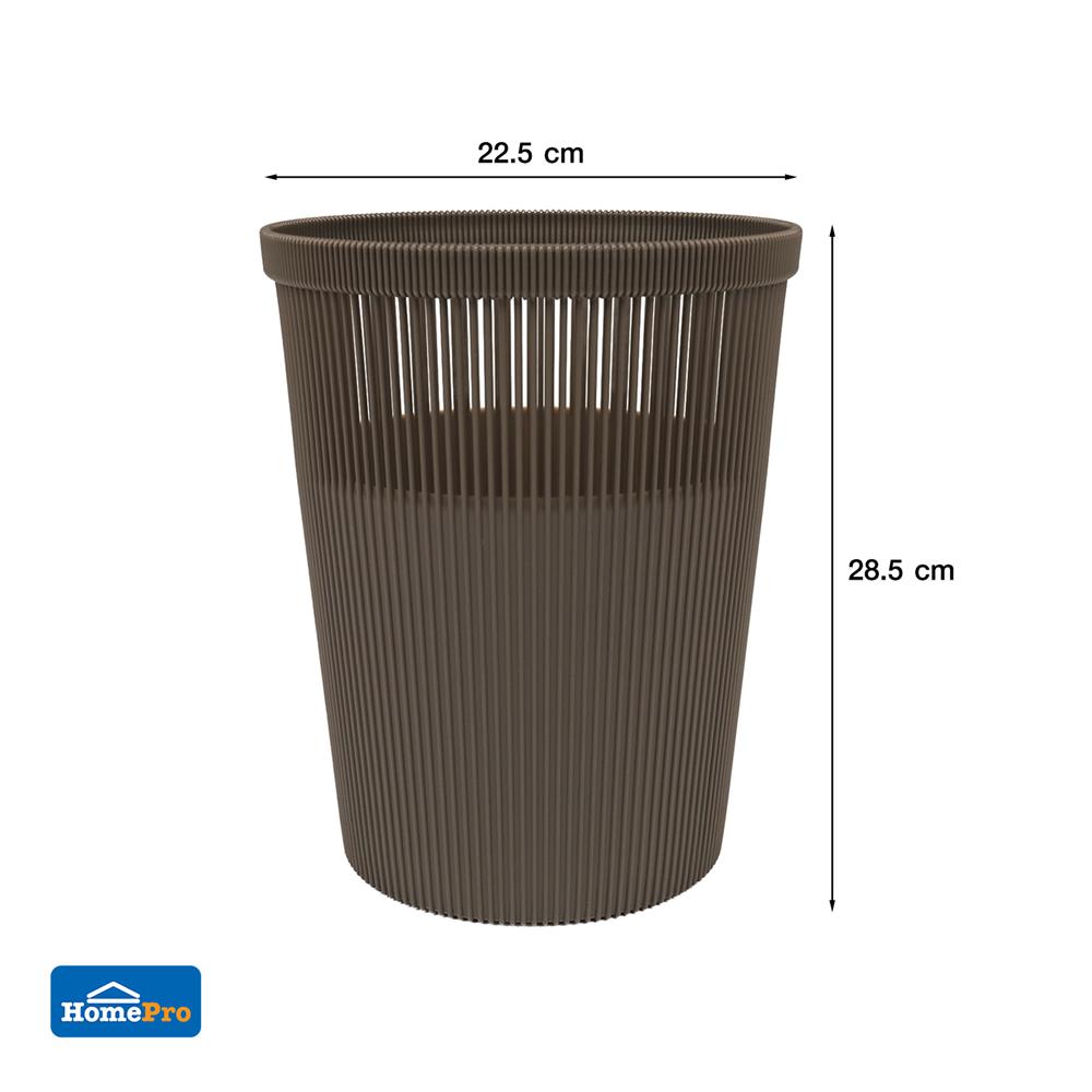 ถังขยะกลม ACCO BONNIE 8 ลิตร สีน้ำตาล