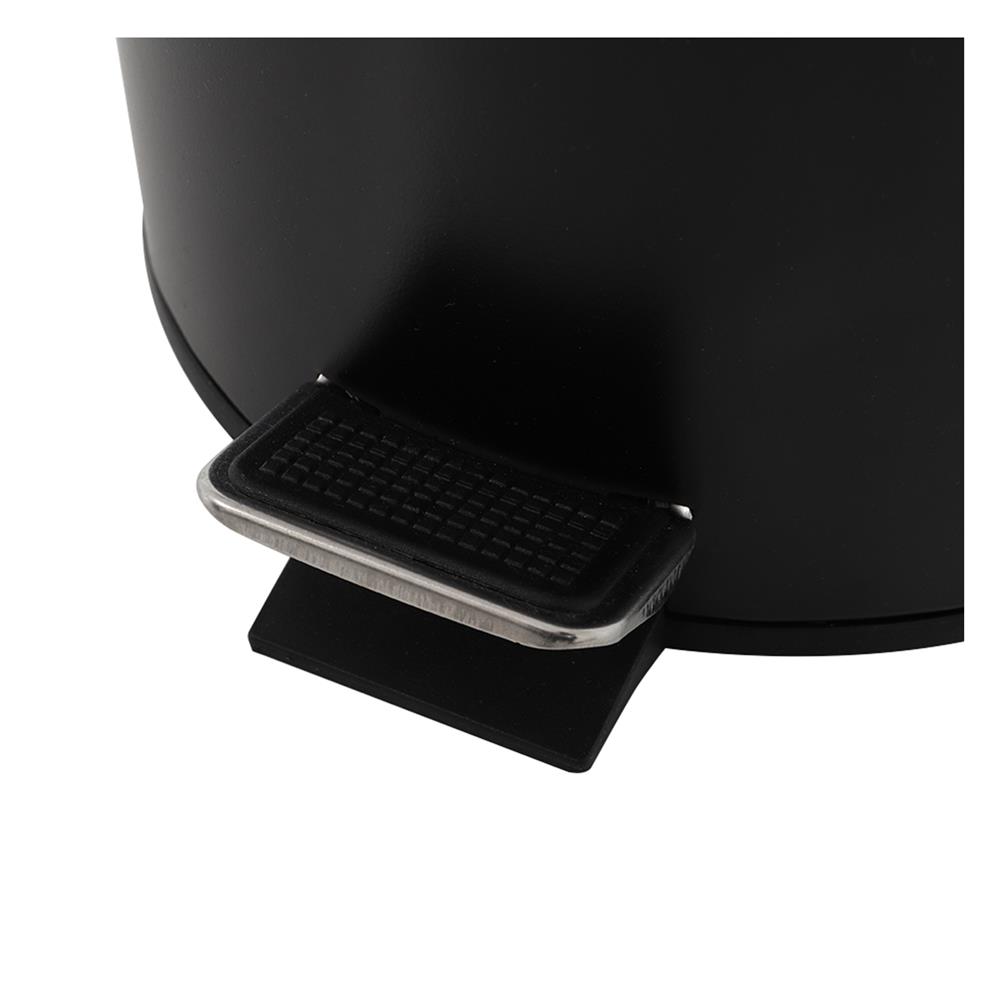 ถังขยะเหยียบกลมฝาไม้ ACCO SYLVAN 5 ลิตร สีดำ