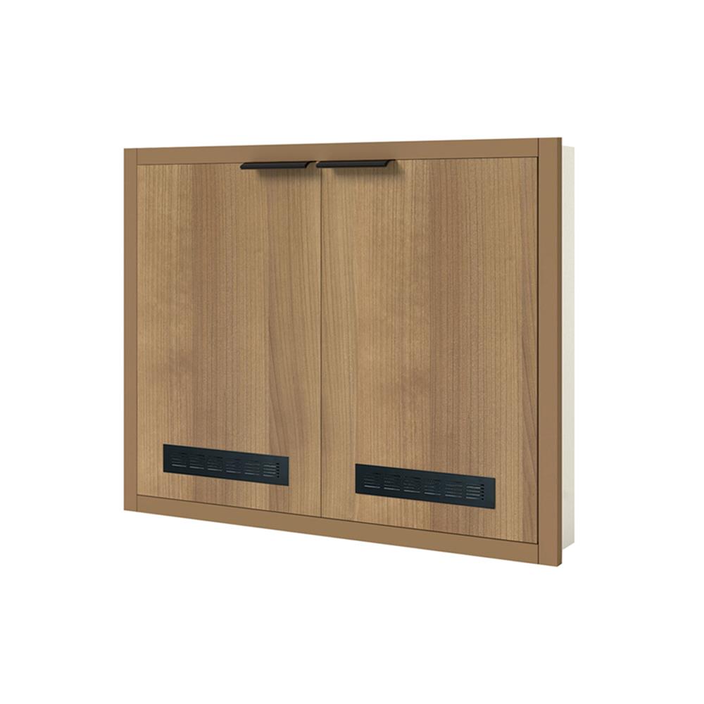 บานซิงค์คู่พร้อมช่องระบายอากาศ CABIN HACHI 84x65 ซม. สี MOCHA