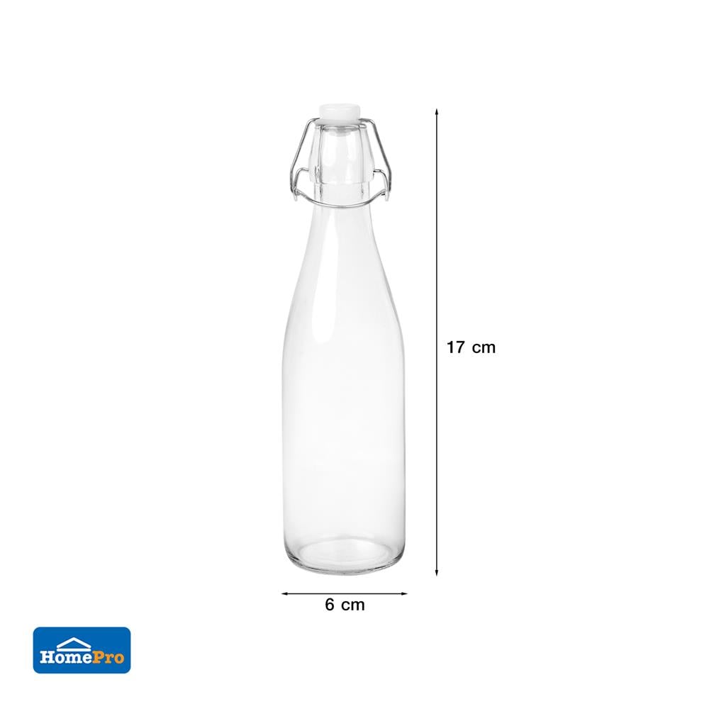 ขวดน้ำแก้ว 0.25 ลิตร KECH BUBBLE สีใส