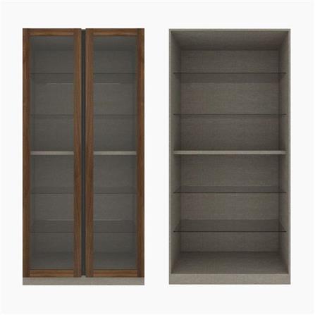 ตู้โชว์ 6 บานเปิด KONCEPT BLOX FIT IN 59058245 300 ซม. สีครีม/วอลนัท_1