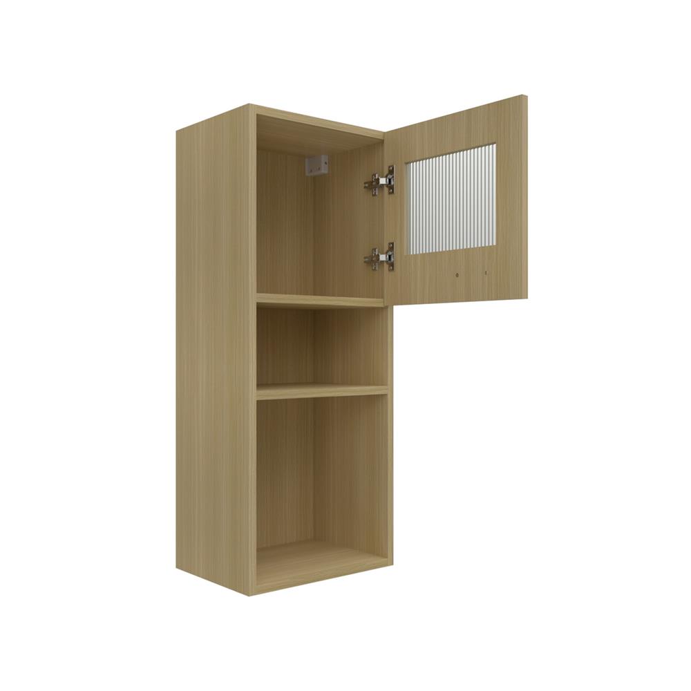 ตู้แขวนเดี่ยวบานกระจกพร้อมชั้น JUPITER MINERVA 40x100 ซม. สีน้ำตาล