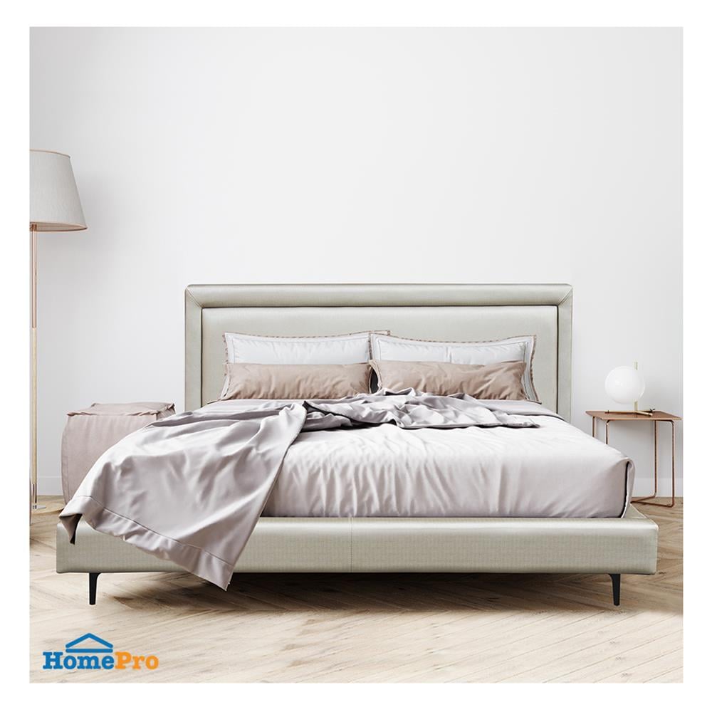 ฐานรองหัวเตียง 5 ฟุต HOME LIVING STYLE GABRIEL สี LIGHT GREY
