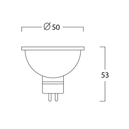 หลอด LED LUMAX MR16 ECO JCDR 6 วัตต์ COOL WHITE GU5.3_5
