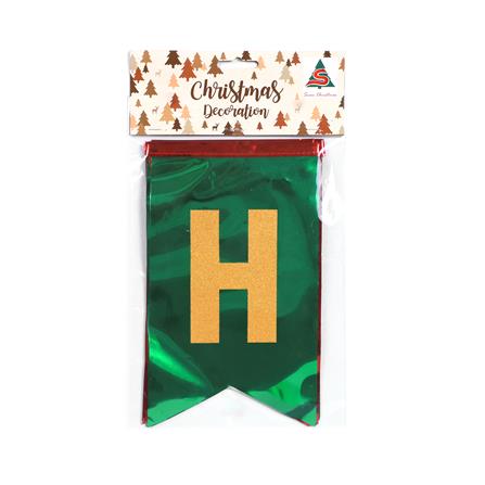 ป้ายตกแต่ง HAPPY NEW YEAR SIAMXMAS 200x15 ซม. สีแดง/เขียว_3