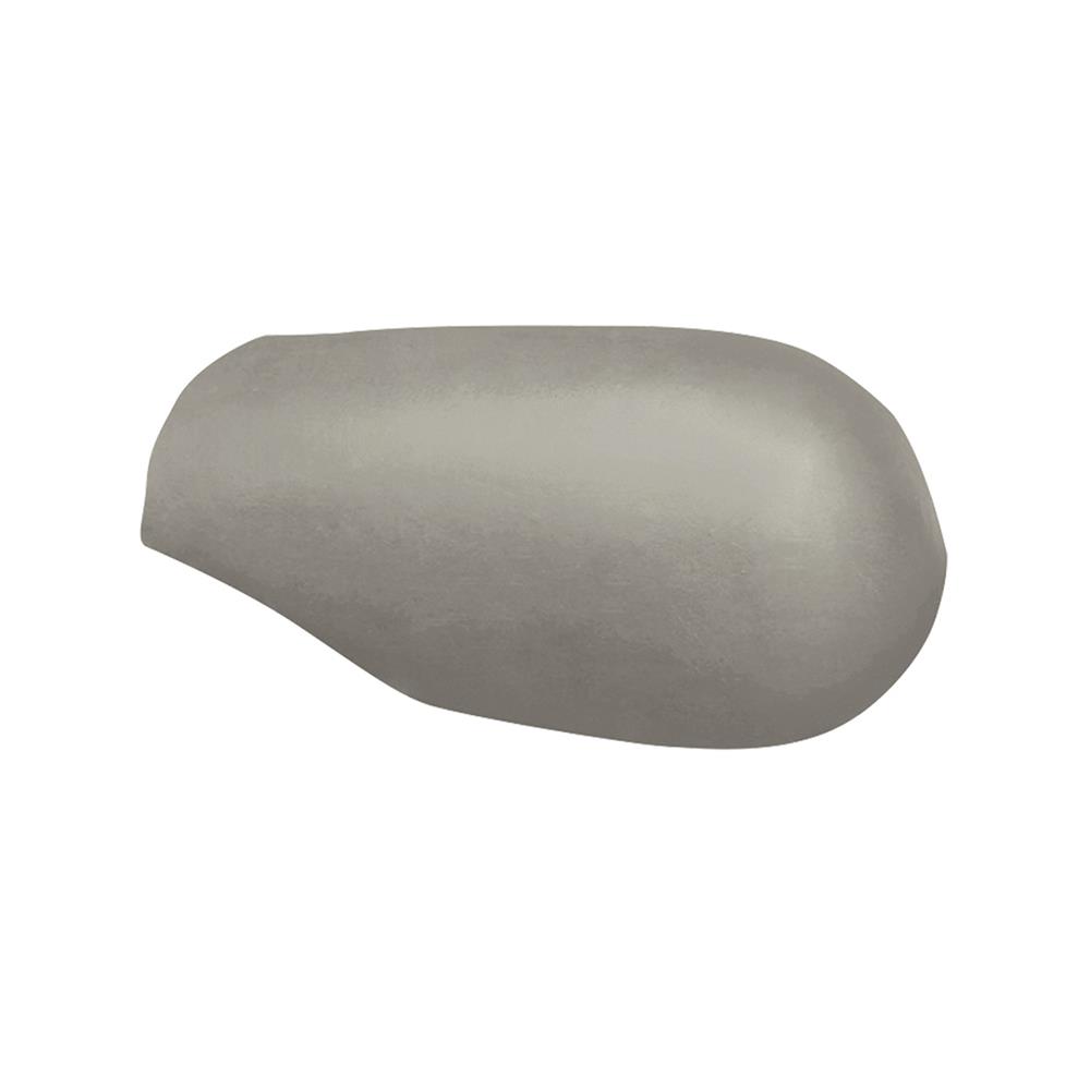 ครอบสันโค้งหางมนเว้า ตราเพชร ลอนคู่ สีเทาแพลทินัม