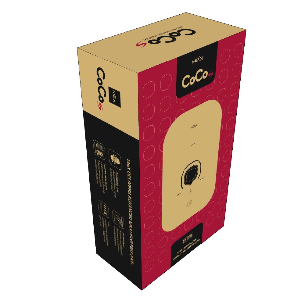 เครื่องทำน้ำอุ่น MEX COCO S35 (WH) 3500 วัตต์ สีขาว