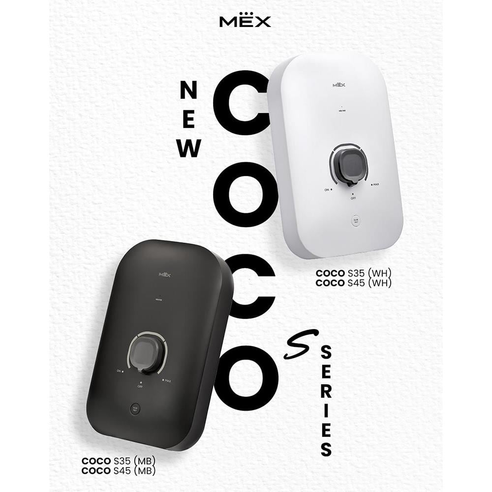 เครื่องทำน้ำอุ่น MEX COCO S35 (MB) 3500 วัตต์ สีดำ