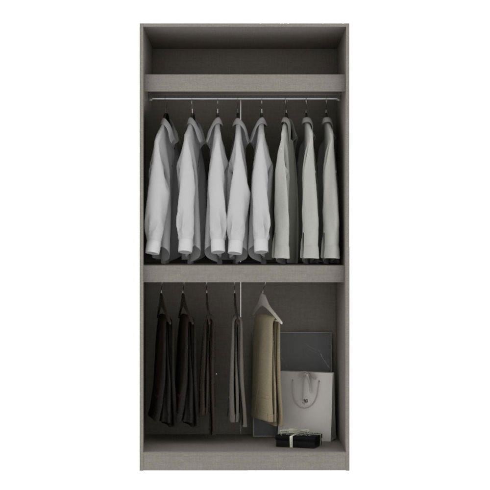ตู้เสื้อผ้า 2 บานเปิด KONCEPT BLOX 19210446 100 ซม. สีขาว