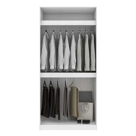 ตู้เสื้อผ้า 2 บานเปิด KONCEPT BLOX 19210434 100 ซม. สีขาว_1