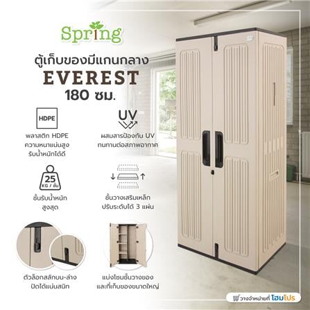 ตู้เก็บของมีแกนกลาง SPRING EVEREST 180 ซม._12