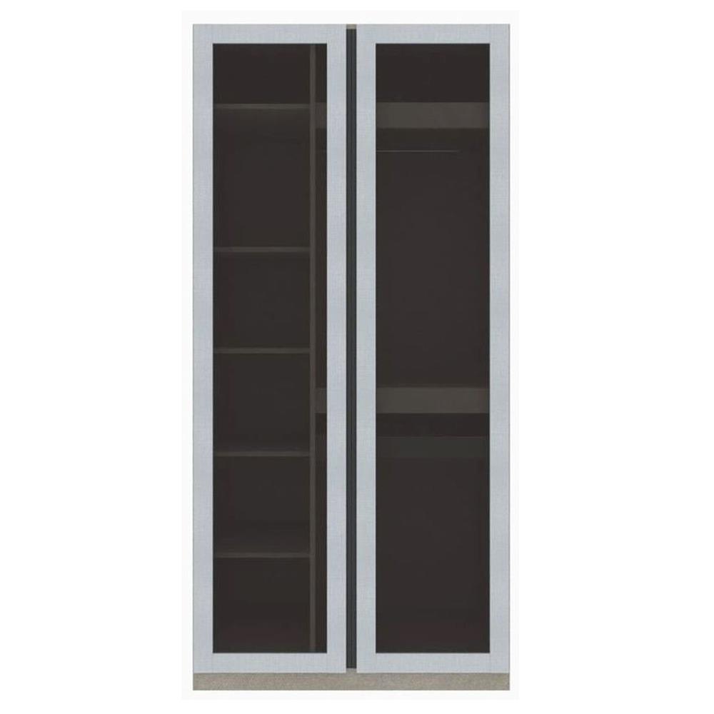 ตู้เสื้อผ้า 2 บานเปิด KONCEPT BLOX 19216661 100 ซม. สีขาว