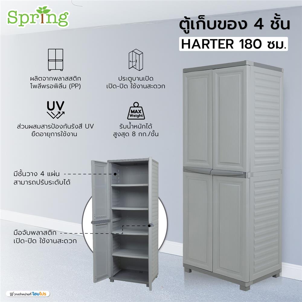 ตู้เก็บของ 4 ชั้น SPRING HARTER 180 ซม.