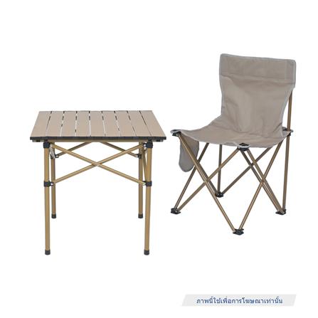 โต๊ะพับเหล็กตั้งแคมป์ SPRING LIGHT WOOD 50 ซม. สีน้ำตาลอ่อน_8