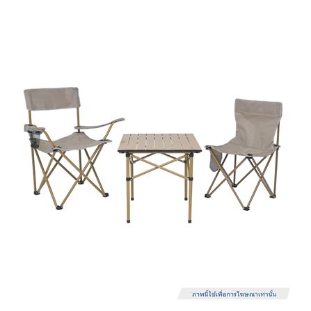 โต๊ะพับเหล็กตั้งแคมป์ SPRING LIGHT WOOD 50 ซม. สีน้ำตาลอ่อน_9