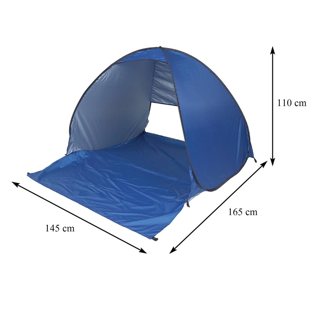 เต็นท์ชายหาด SPRING LIGHT WOOD 165x145 ซม. สีน้ำเงิน