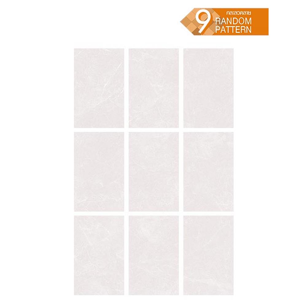 กระเบื้องผนัง 25x40 ซม. TARA พอลลีน ไลท์เกรย์ 1 ตร.ม.