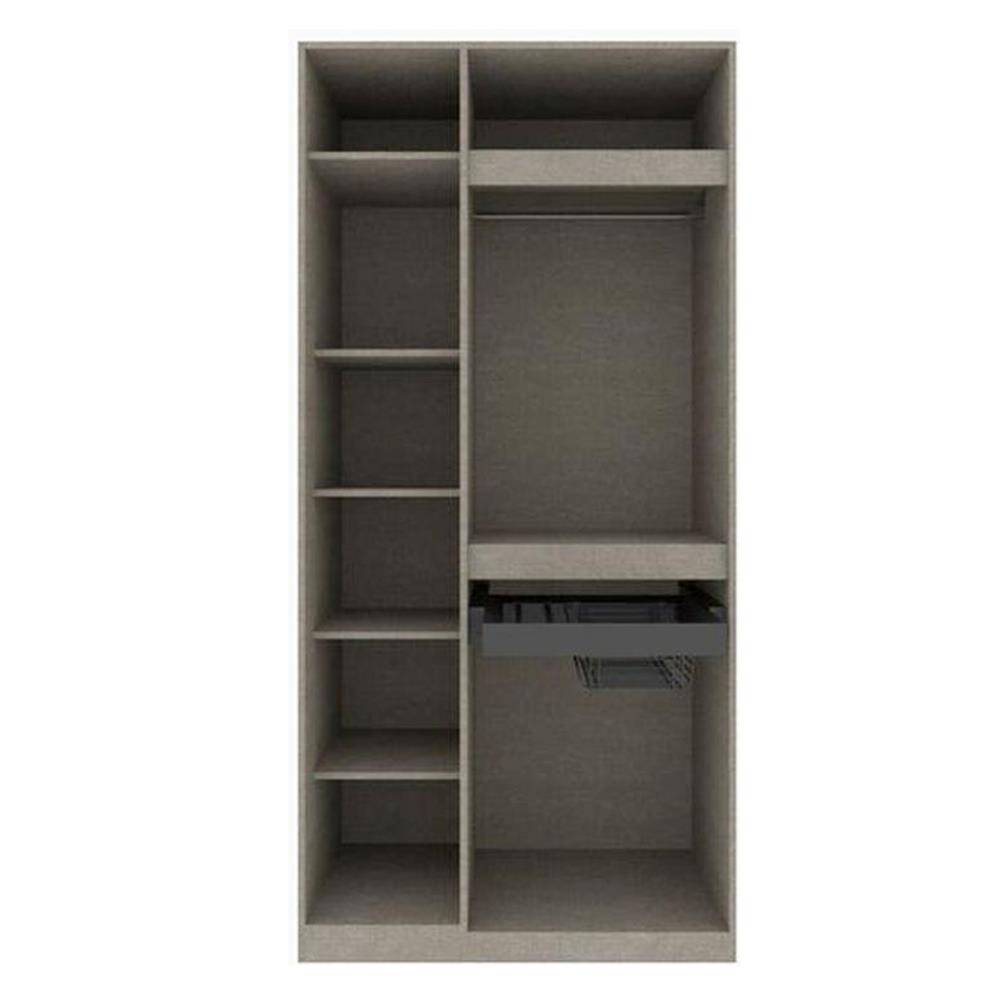 ตู้เสื้อผ้า 2 บานเปิด KONCEPT BLOX 19216701 100 ซม. สีขาว