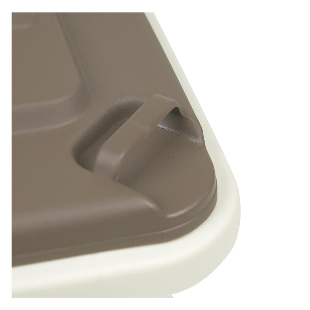 ถังขยะเหลี่ยมฝาเปิด ACCO MINI 11 ลิตร สีเบจ/น้ำตาล