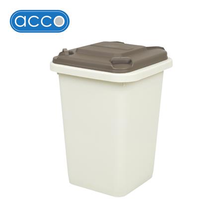 ถังขยะเหลี่ยมฝาเปิด ACCO MINI 11 ลิตร สีเบจ/น้ำตาล_0