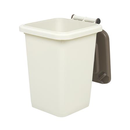 ถังขยะเหลี่ยมฝาเปิด ACCO MINI 11 ลิตร สีเบจ/น้ำตาล_2