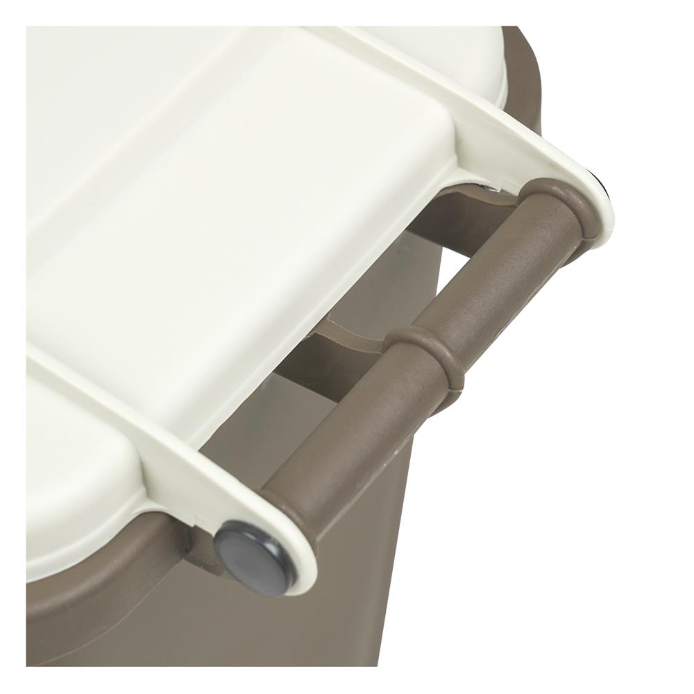 ถังขยะเหลี่ยมฝาเปิด ACCO MINI 11 ลิตร สีน้ำตาล/เบจ