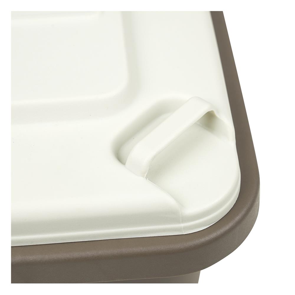 ถังขยะเหลี่ยมฝาเปิด ACCO MINI 11 ลิตร สีน้ำตาล/เบจ