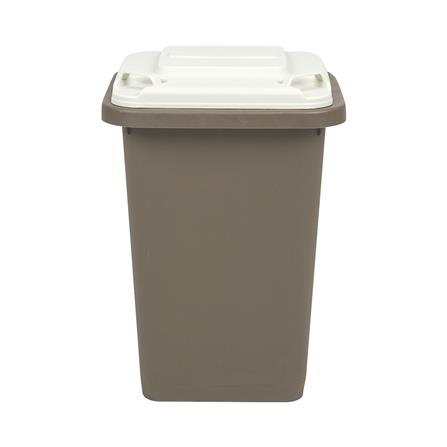 ถังขยะเหลี่ยมฝาเปิด ACCO MINI 11 ลิตร สีน้ำตาล/เบจ_1