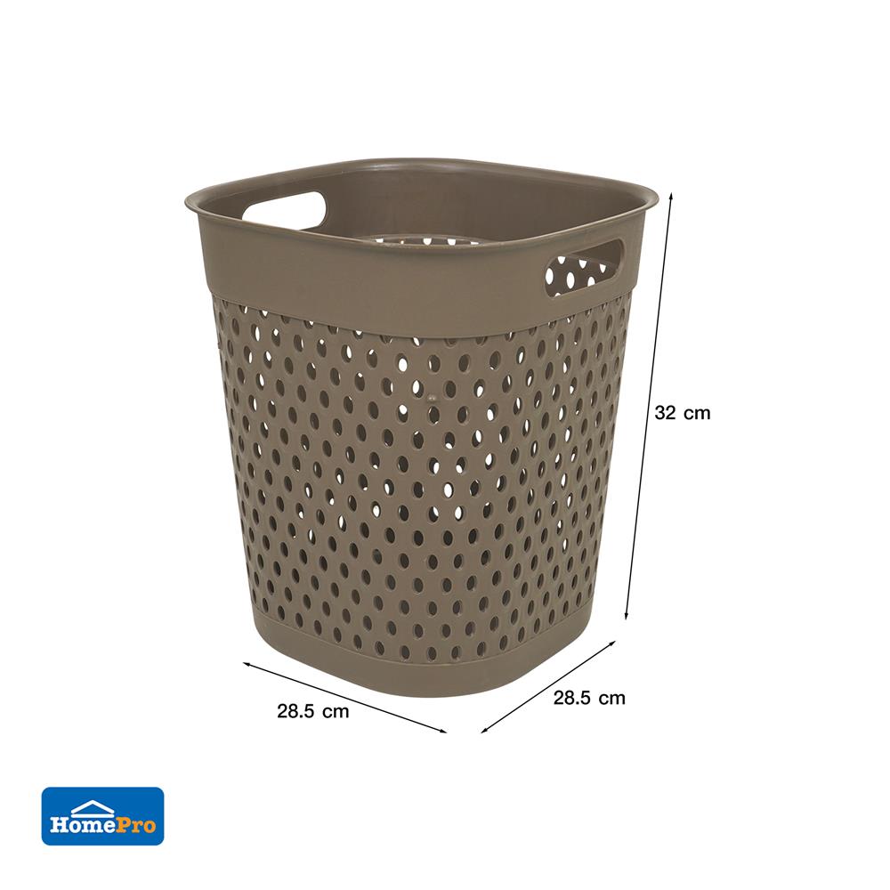 ถังขยะเหลี่ยม ACCO BASKET 14 ลิตร สีน้ำตาล