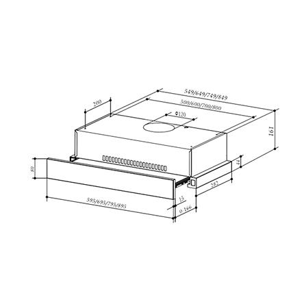 เครื่องดูดควันมาตรฐาน TEKA TLR2 62 BK 60 ซม._4