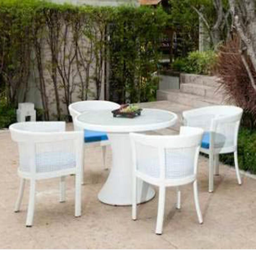 ชุดสนาม 4 ที่นั่ง IVY CARIBIAN DN006 สีขาว