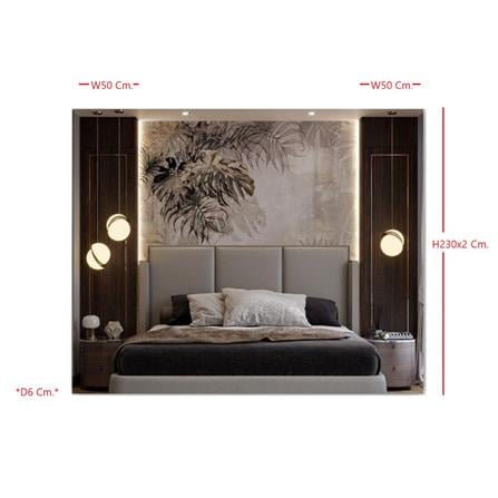 ผนังตกแต่งเสาคู่สำเร็จรูป SB BUILT IN 59059871 50 ซม. สีไม้อ่อน_3