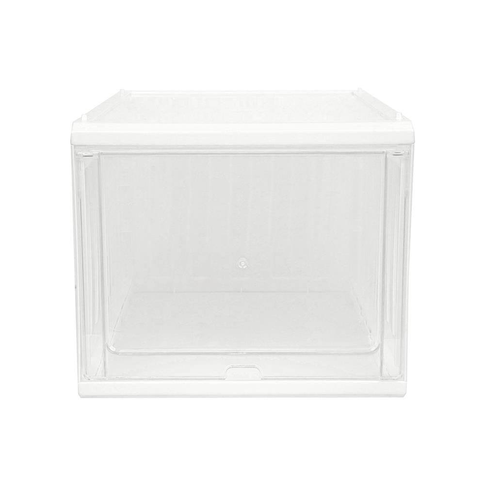 กล่องรองเท้าฝาสไลด์ STACKO CONTAINER 25x35x21.5 ซม. สีขาว