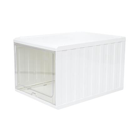 กล่องรองเท้าฝาสไลด์ STACKO CONTAINER 25x35x21.5 ซม. สีขาว