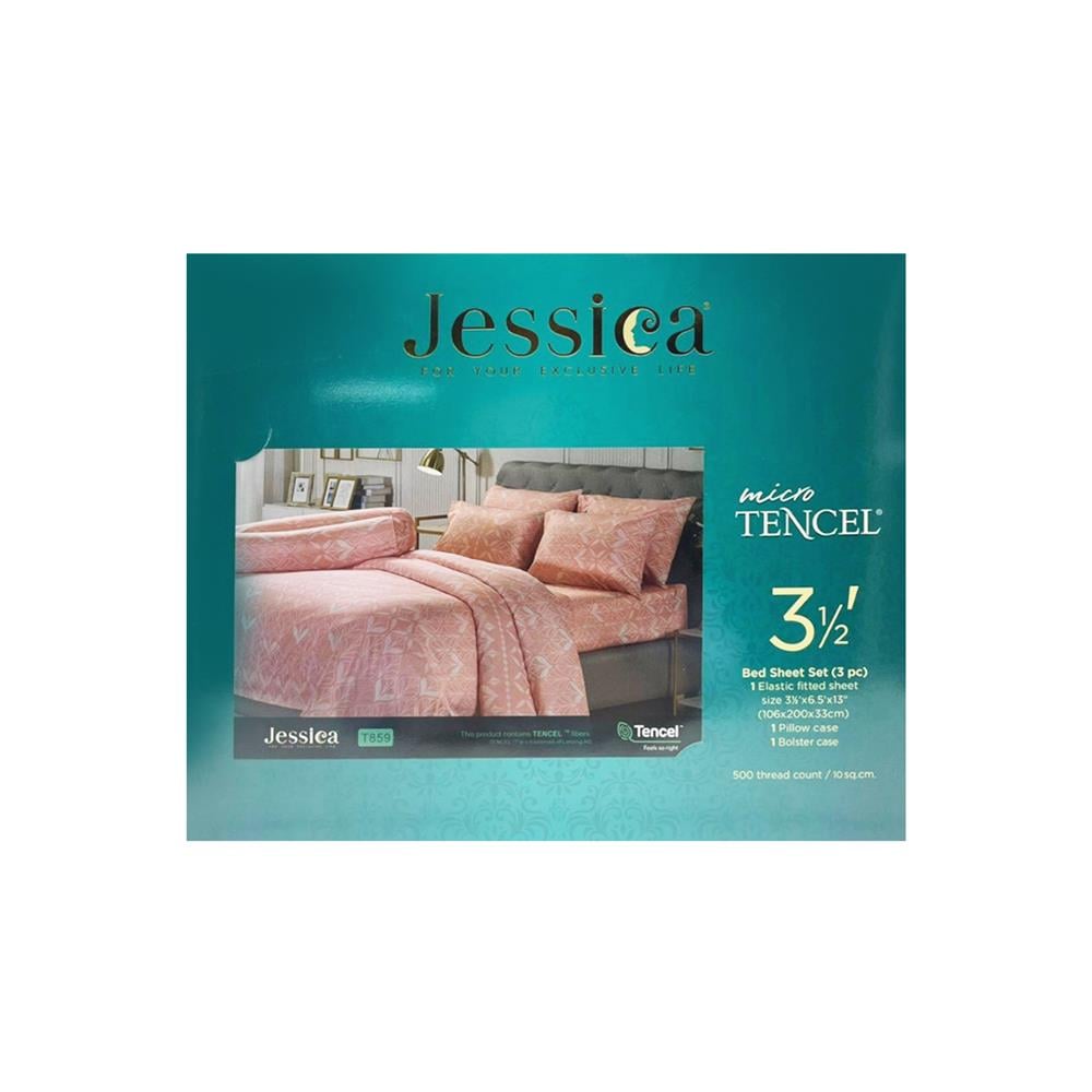 ชุดผ้าปูที่นอน 3.5 ฟุต 3 ชิ้น JESSICA TENCEL 20166-T859