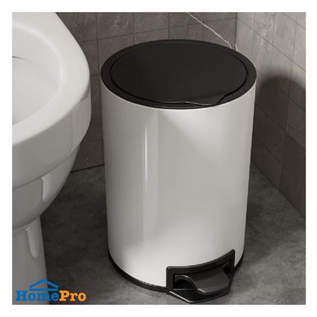 ถังขยะเหยียบกลม ACCO STYLISH 5 ลิตร สีขาว_6