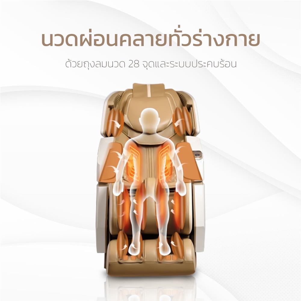 เก้าอี้นวดไฟฟ้า AMAXS PRINCESS สีขาว