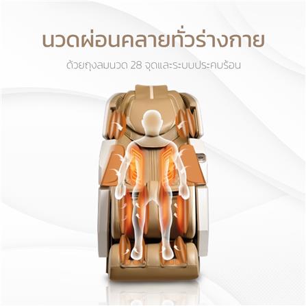 เก้าอี้นวดไฟฟ้า AMAXS PRINCESS สีขาว_2