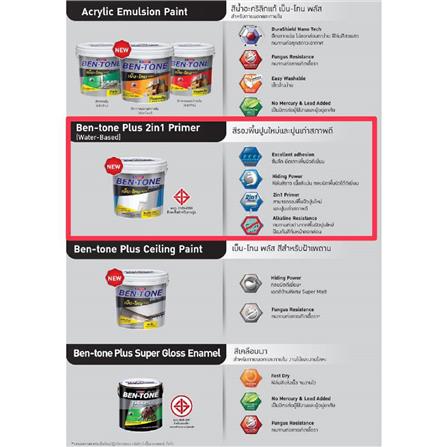 สีรองพื้นอเนกประสงค์ BEGER BEN-TONE PLUS 2 IN 1 ด้าน 1 แกลลอน_3