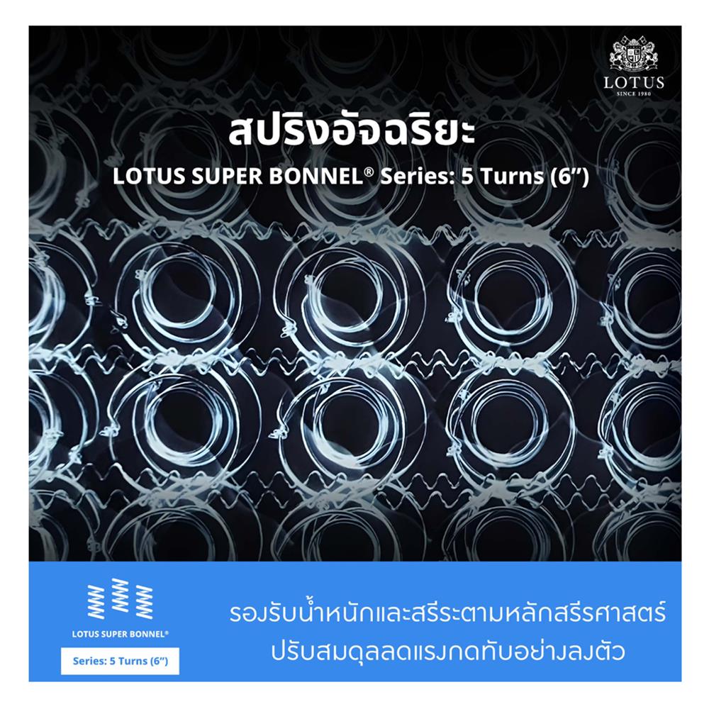 ที่นอน 6 ฟุต LOTUS HUDSON III พร้อมหมอนหนุน 2 ชิ้น